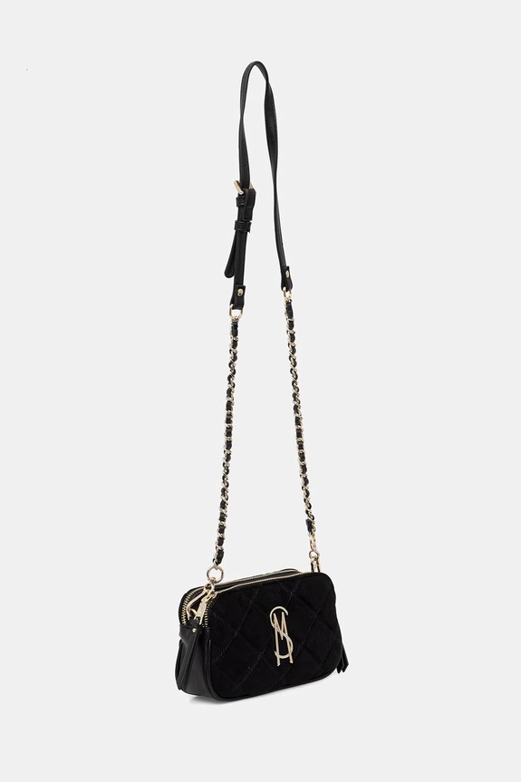 Steve Madden crossbody torba za žene od brušene kože Bmarvi-S SM13002246 crna SS26