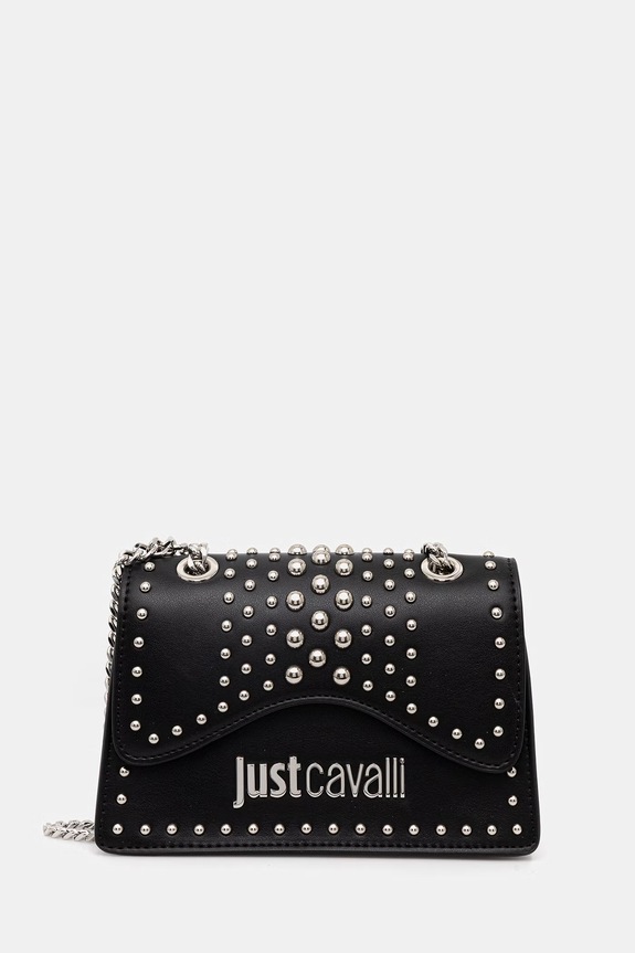 Just Cavalli torebka damska z imitacji skóry czarny 80RA4BP1.ZSD95
