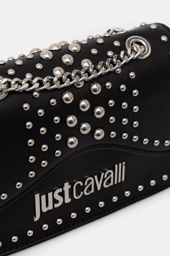 Just Cavalli torebka damska z imitacji skóry czarny 80RA4BP1.ZSD95