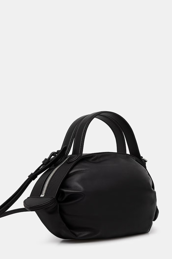 Kenzo Crossbody bag чанта тип кроасан дамска от кожа FG52SA916L01 черен SS26