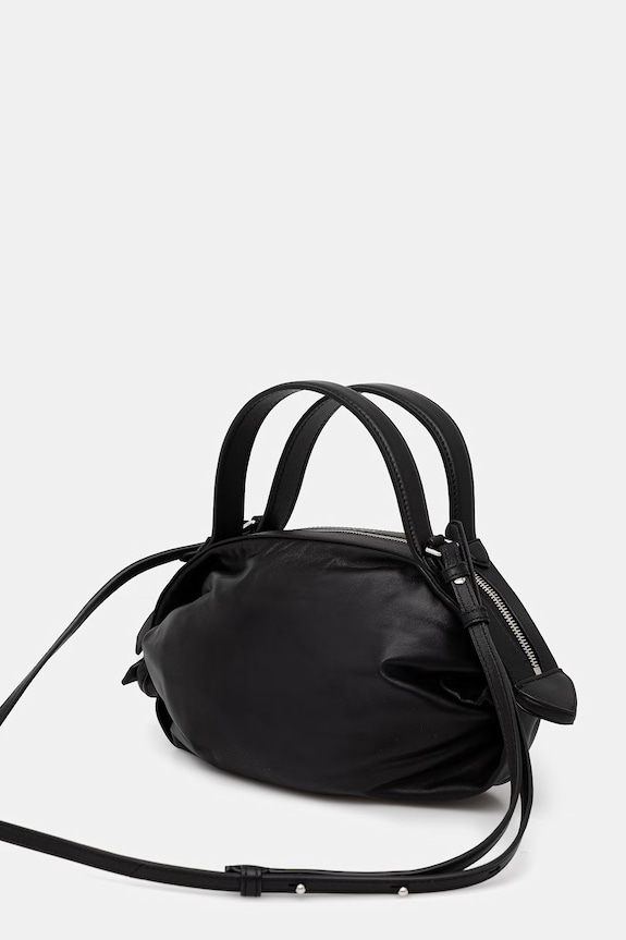 Аксесоари Kenzo Crossbody bag чанта тип кроасан дамска от кожа FG52SA916L01 черен