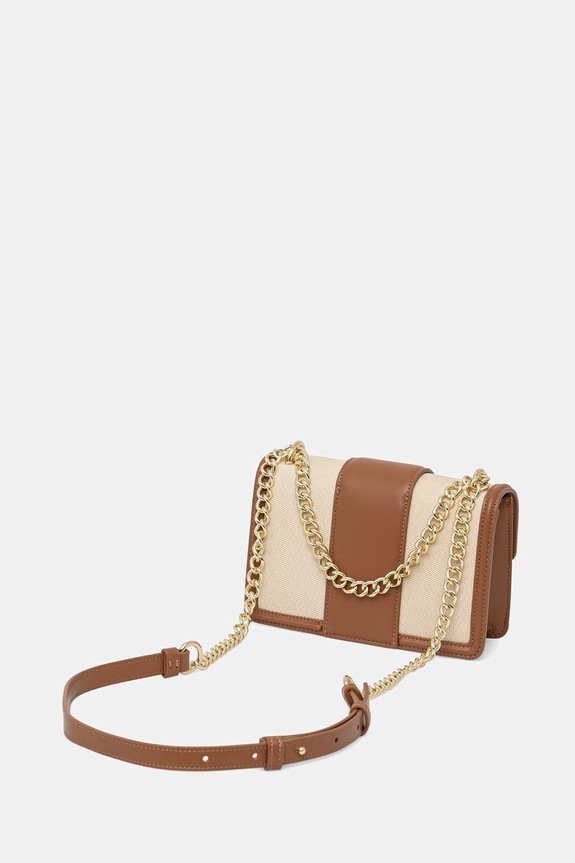Doplnky Armani Exchange crossbody kabelka dámska z imitácie kože XW000071.AF22570 hnedá