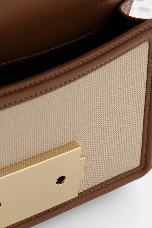 Armani Exchange crossbody kabelka dámska z imitácie kože XW000071.AF22570 hnedá