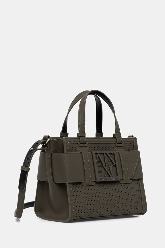 Armani Exchange geantă crossbody pentru femei, din imitație de piele XW000392.AF22626 verde SS26