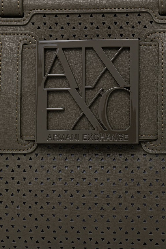 Accesorii Armani Exchange geantă crossbody pentru femei, din imitație de piele XW000392.AF22626 verde
