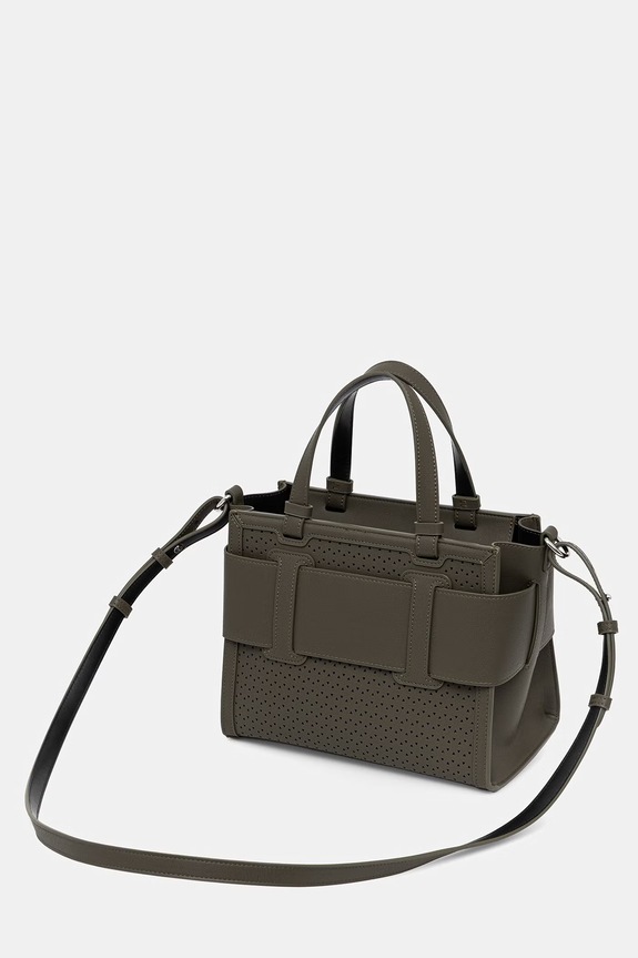 Armani Exchange geantă crossbody pentru femei, din imitație de piele verde XW000392.AF22626