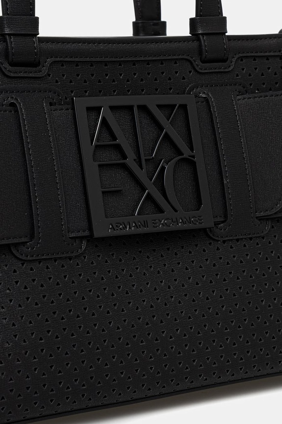Akcesoria Armani Exchange torebka crossbody damska z imitacji skóry XW000392.AF22626 czarny