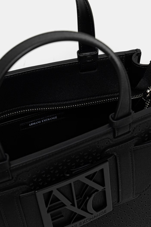 Armani Exchange torebka crossbody damska z imitacji skóry XW000392.AF22626 czarny