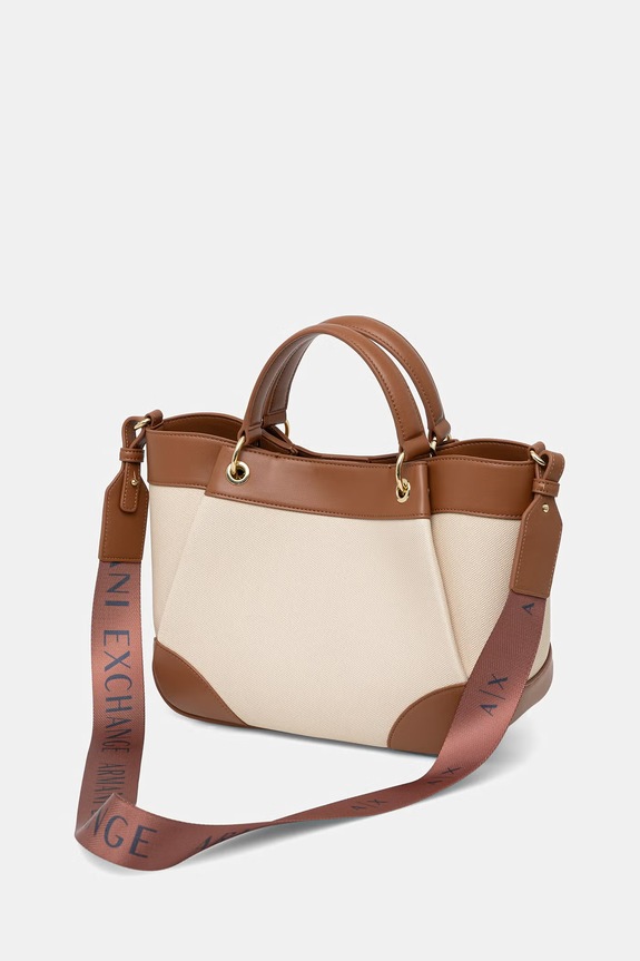 Dodatki Armani Exchange crossbody torbica ženska XW000393.AF22518 bež