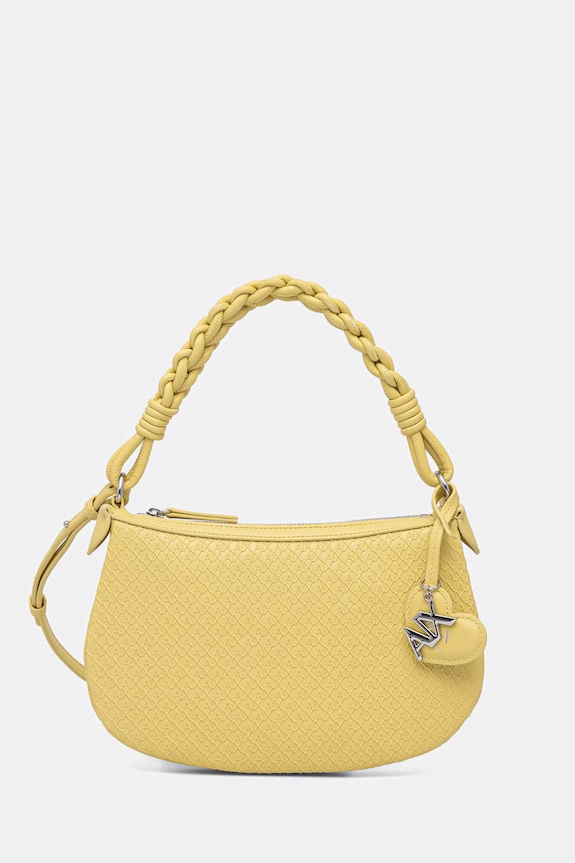 Armani Exchange geantă de damă cu imitație de piele galben XW002228.AF22632