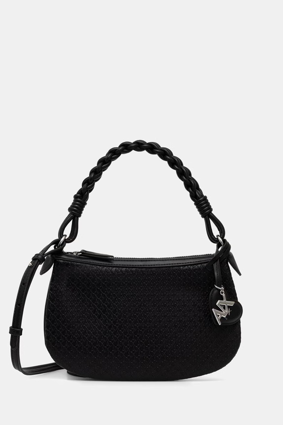 Armani Exchange kabelka dámska z imitácie kože čierna XW002228.AF22632