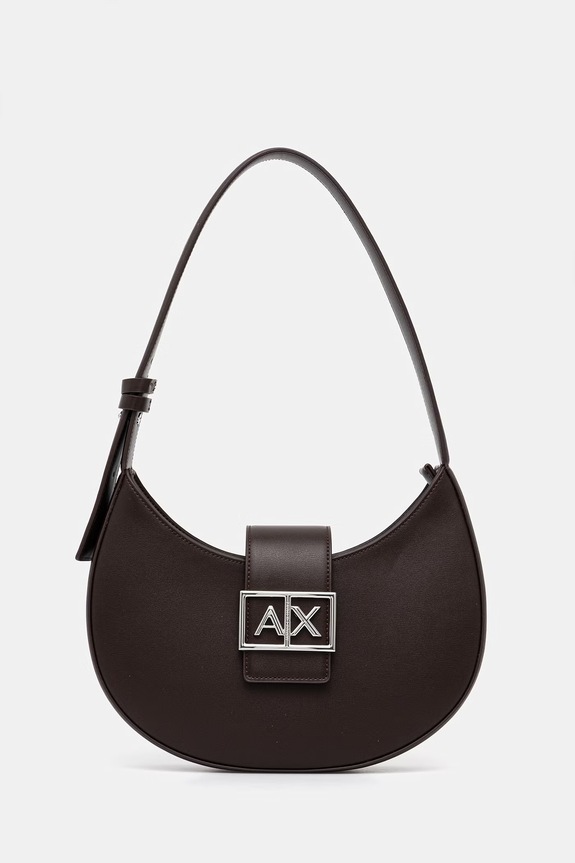 Armani Exchange torebka nie mieści A4 brązowy XW002565.AF12039