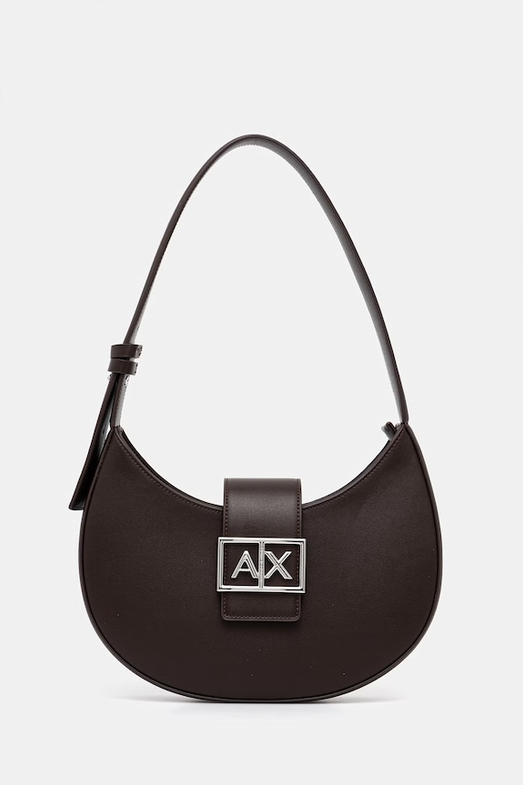Armani Exchange torebka nie mieści A4 brązowy XW002565.AF12039