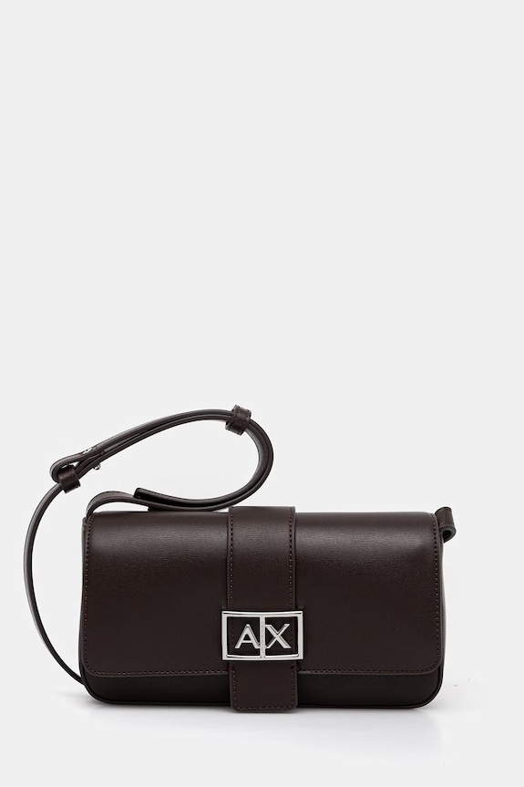 Armani Exchange torebka nie mieści A4 brązowy XW002567.AF12039
