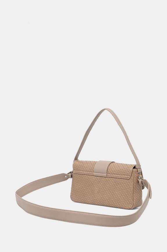 Akcesoria Armani Exchange torebka crossbody damska z imitacji skóry XW002592.AF22628 beżowy