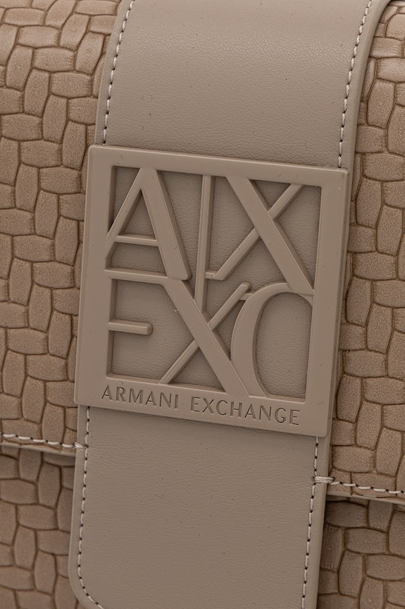 Armani Exchange torebka crossbody damska z imitacji skóry beżowy XW002592.AF22628