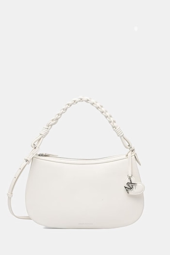 Armani Exchange kabelka dámska z imitácie kože biela XW002593.AF21428