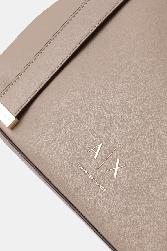 Armani Exchange torebka damska z imitacji skóry beżowy XW002604.AF19902