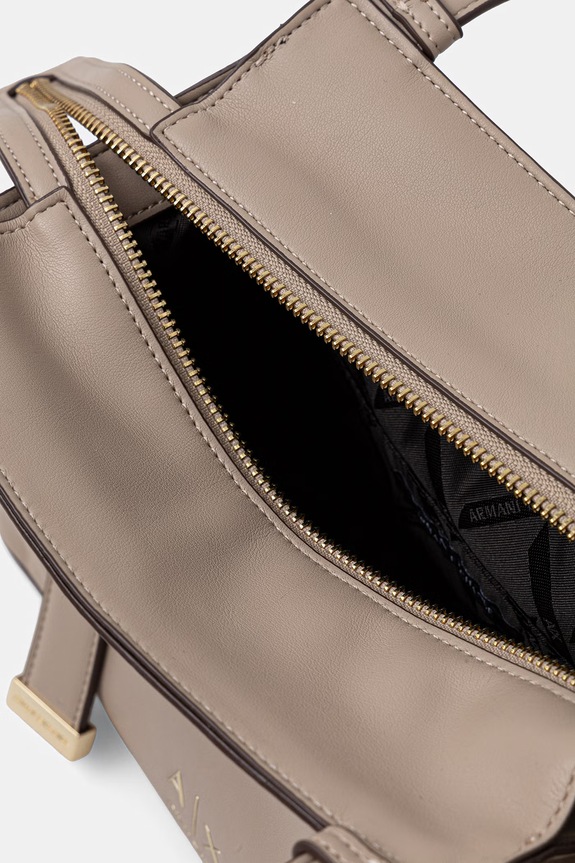 Armani Exchange torebka damska z imitacji skóry XW002604.AF19902 beżowy