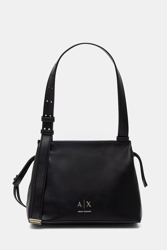 Armani Exchange torebka damska z imitacji skóry nie mieści A4 czarny XW002604.AF19902
