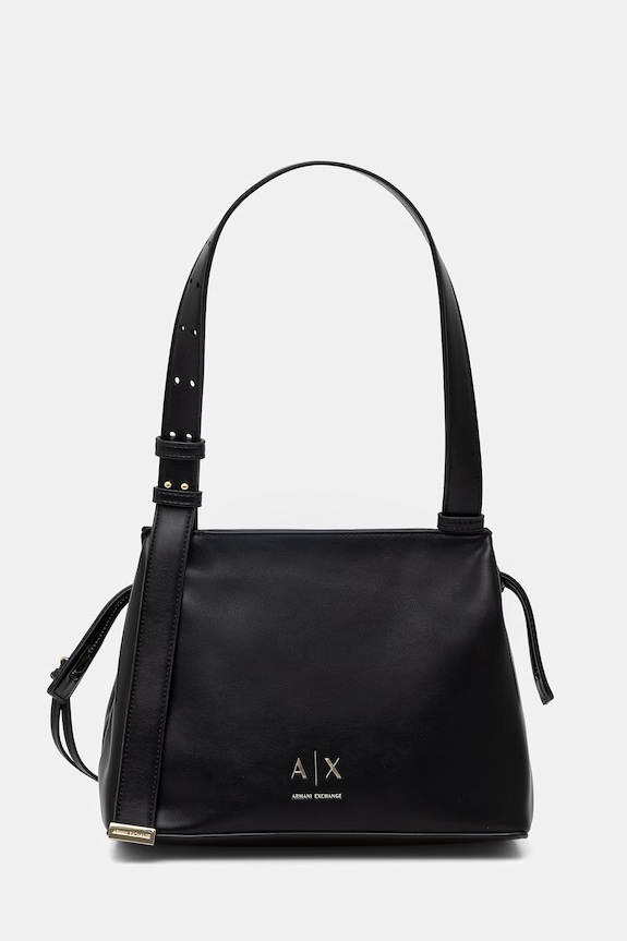 Armani Exchange torebka damska z imitacji skóry nie mieści A4 czarny XW002604.AF19902