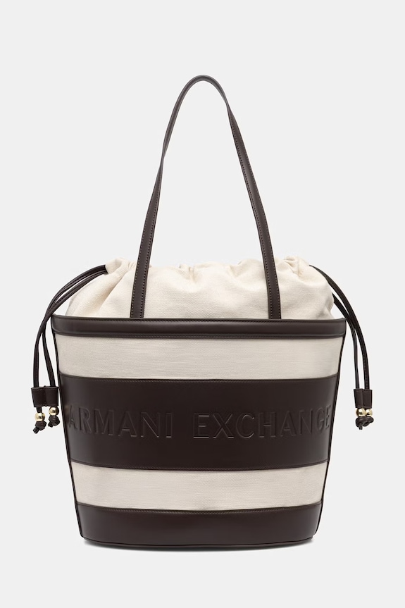 Armani Exchange torebka mieści A4 beżowy XW002607.AF22635