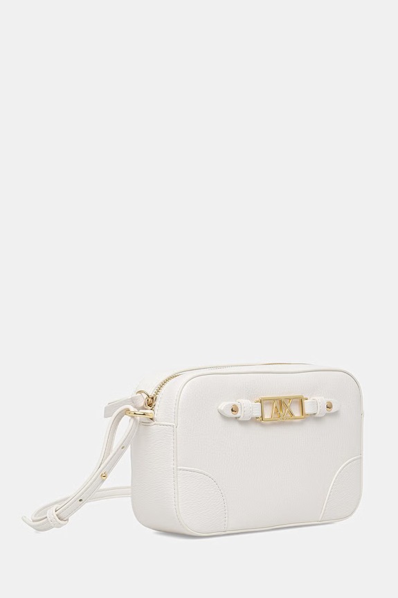 Armani Exchange torebka crossbody damska z imitacji skóry XW002612.AF15632 biały SS26