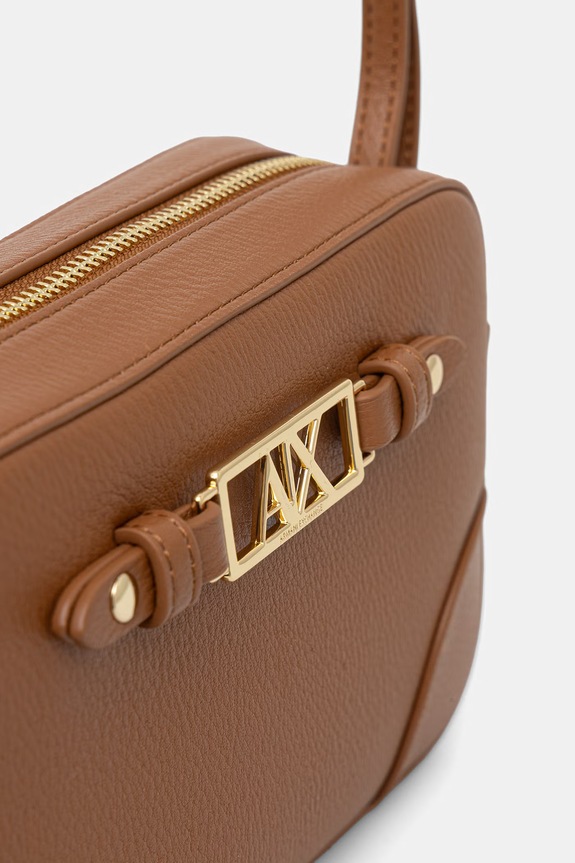 Armani Exchange torebka crossbody damska z imitacji skóry brązowy XW002612.AF15632