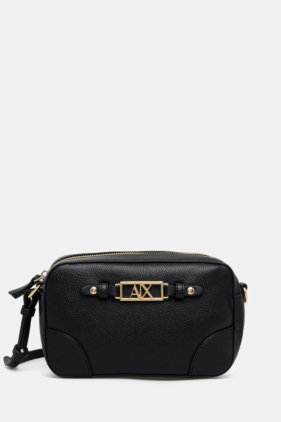 Armani Exchange torebka crossbody damska z imitacji skóry nie mieści A4 czarny XW002612.AF15632
