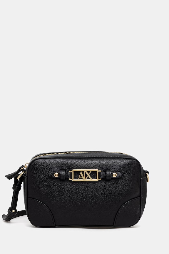 Armani Exchange torebka crossbody damska z imitacji skóry nie mieści A4 czarny XW002612.AF15632