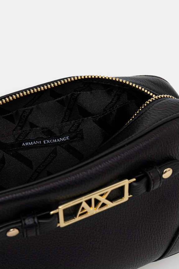 Armani Exchange torebka crossbody damska z imitacji skóry XW002612.AF15632 czarny