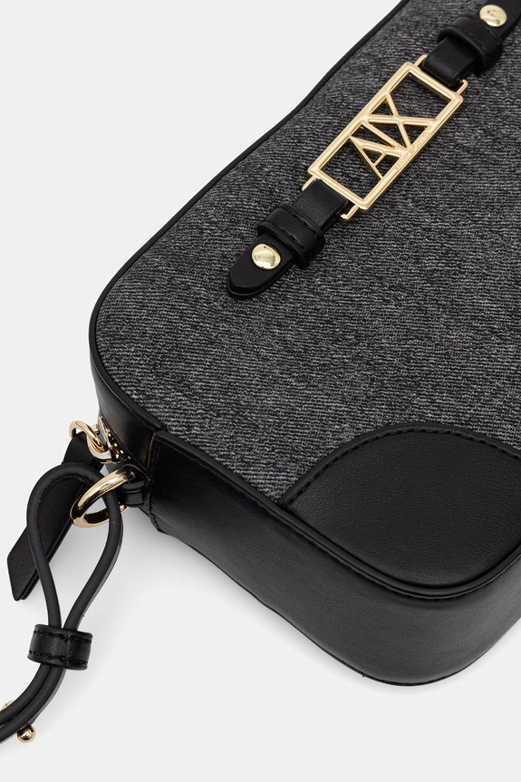 Armani Exchange torebka crossbody damska z imitacji skóry czarny XW002612.AF22685