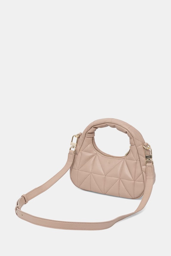 Dodatki BOSS klasična torbica ženska iz umetnega usnja B ICON NEW SM Hobo 50563226 bež