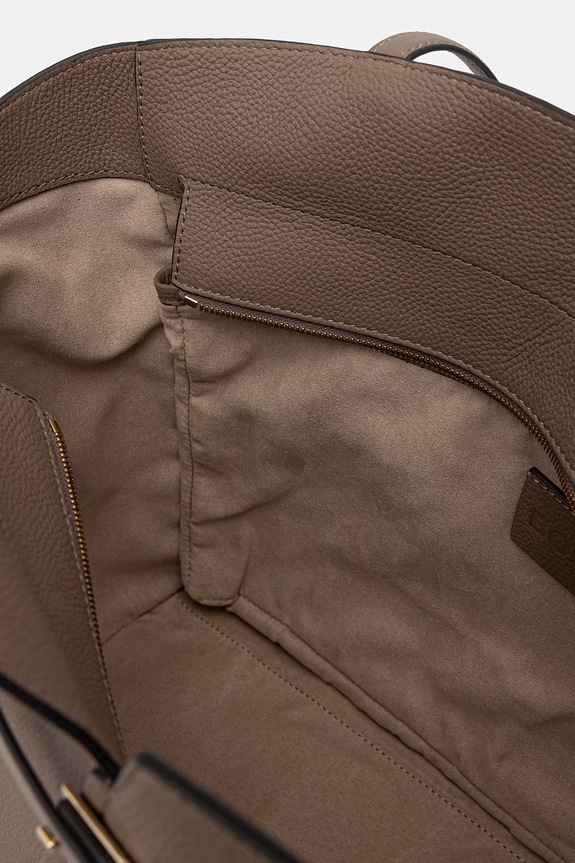 BOSS torebka shopper damska skórzana BOSS REVERS TOTE brązowy 50563229