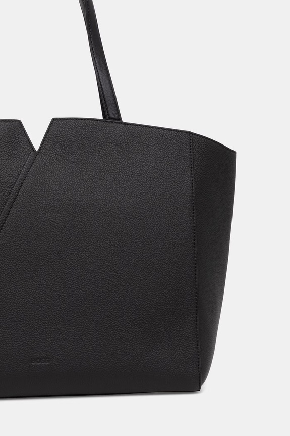 Αξεσουάρ BOSS shopper γυναικεία δερμάτινη BOSS REVERS TOTE 50563229 μαύρο