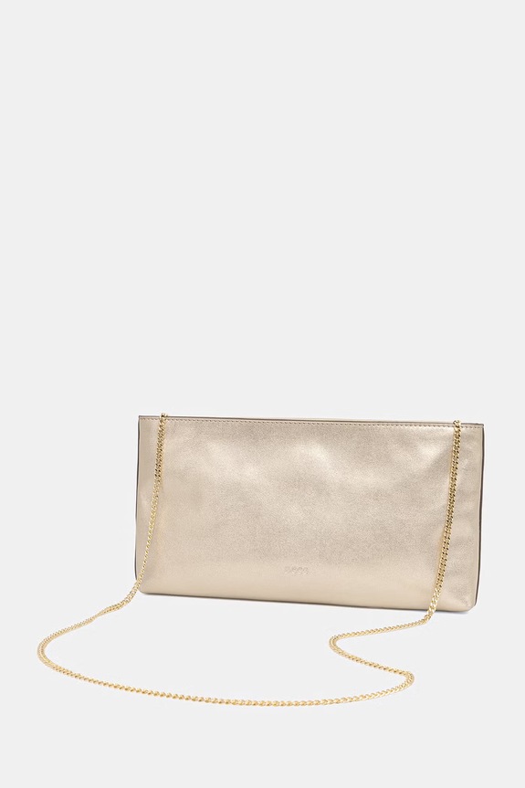 Dodaci BOSS pismo torbica za žene kožna REVERS CLUTCH L 50563234 zlatna