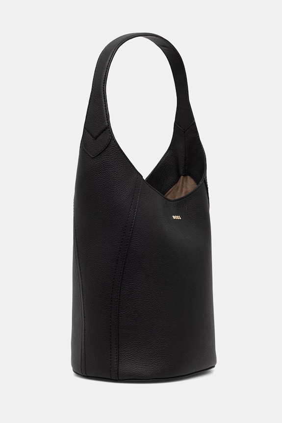 BOSS sac pentru femei, din piele Lenah New Bucket 50563386 negru SS26