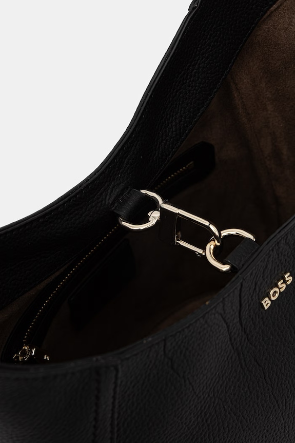 BOSS sac pentru femei, din piele Lenah New Bucket 50563386 negru