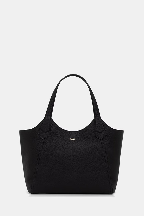 BOSS geantă pentru femei, din piele Lenah New Tote negru 50563395