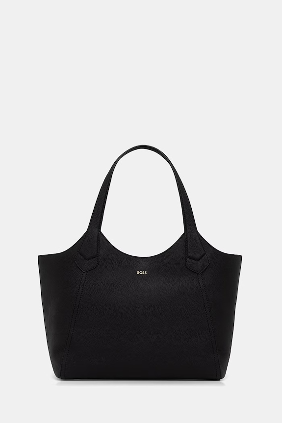 BOSS geantă pentru femei, din piele Lenah New Tote negru 50563395