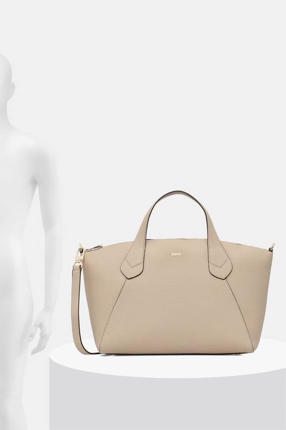 BOSS tote bag pentru femei, cu imitație de piele Lenah Zip Tote M 50563396