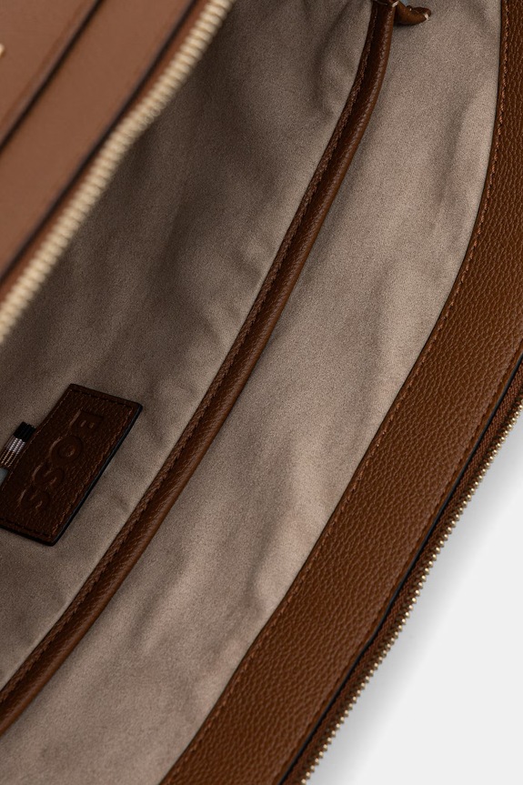 BOSS geantă shopper pentru femei, cu imitație de piele SALLEY TOTE 50563298 maro