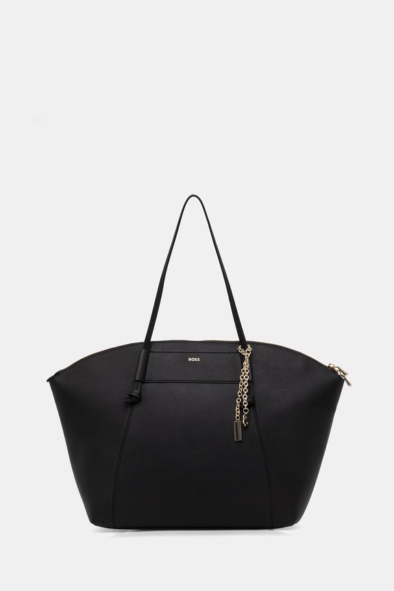 BOSS geantă shopper dame cu imitație de piele SALLEY TOTE negru 50563298