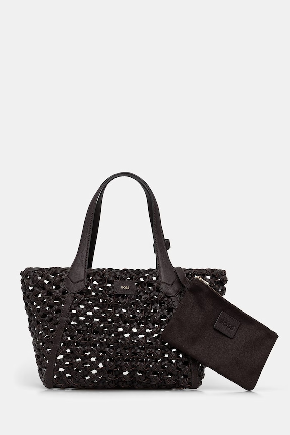 BOSS női bőr shopper Lenah Tote W barna 50563411