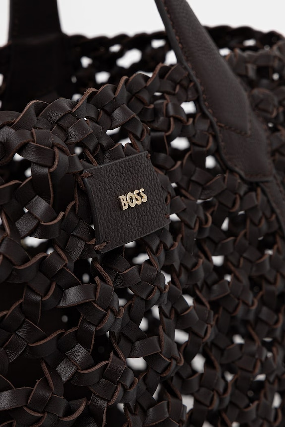 BOSS női bőr shopper Lenah Tote W barna 50563411