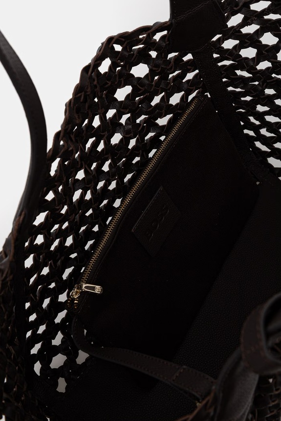 BOSS női bőr shopper Lenah Tote W 50563411 barna