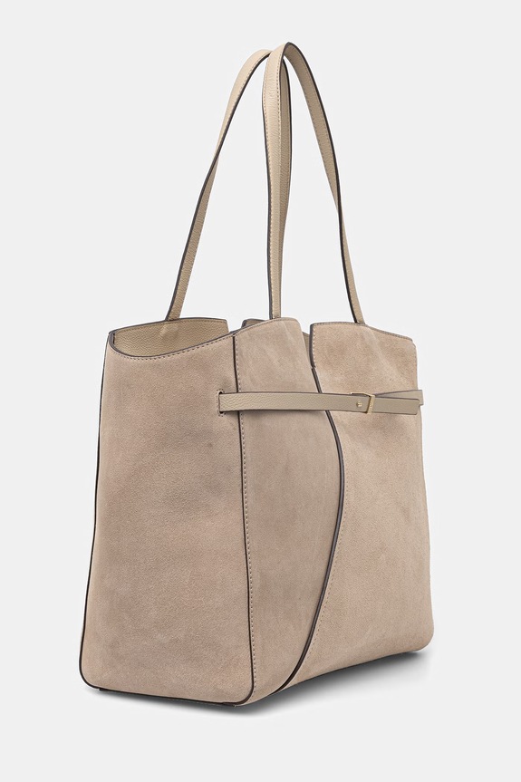 BOSS shopper női velúrbőr 50567595 bézs SS26