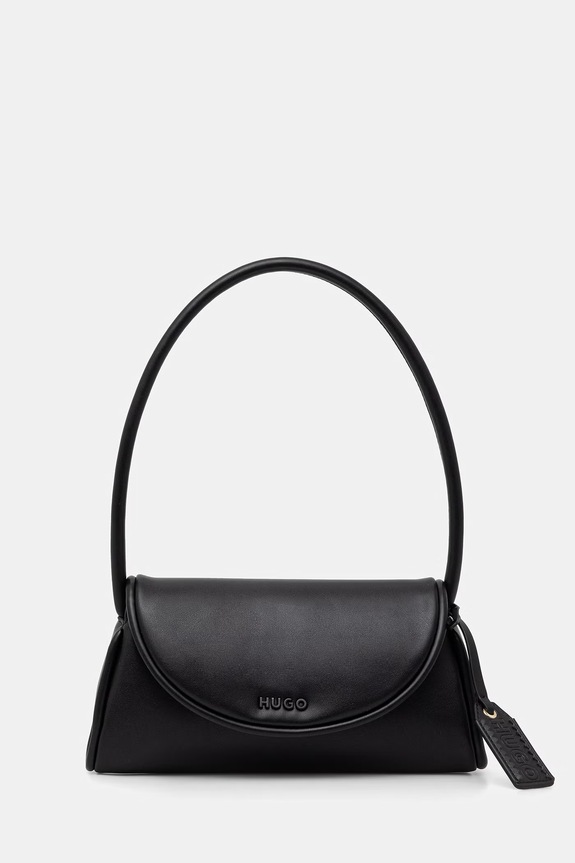 HUGO torebka bagietka damska z imitacji skóry Jodi Shoulder Bag czarny 50562952