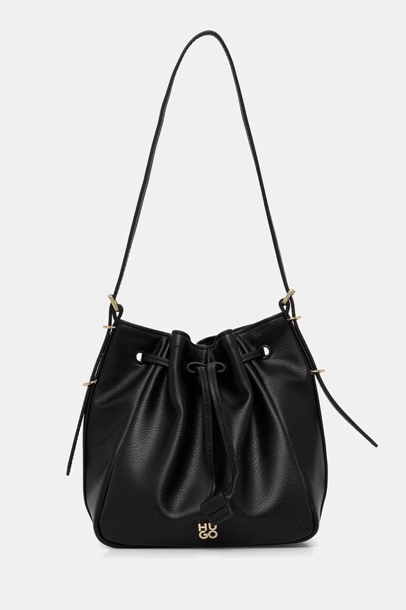 HUGO sac de damă cu imitație de piele Neeko PN_Drawstring negru 50562993