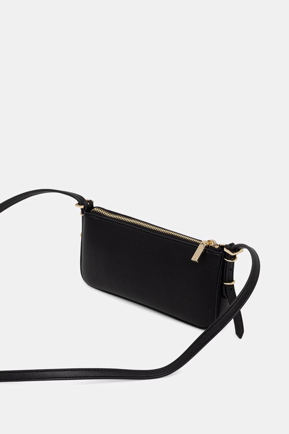 Doplnky HUGO crossbody kabelka dámska z imitácie kože Neeko PN_Crossb Flat 50563001 čierna